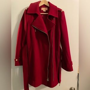 Michael Kors Women’s Size 10 Red Wool Coat